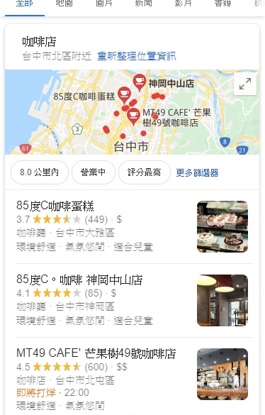 Google商家搜尋