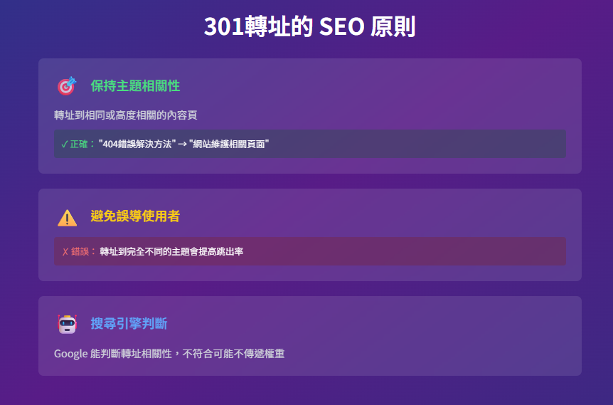 301轉址原則