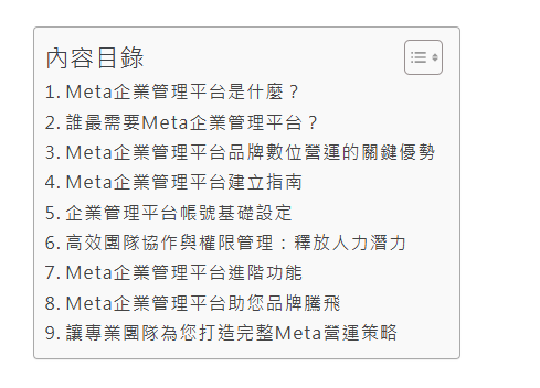 內容目錄